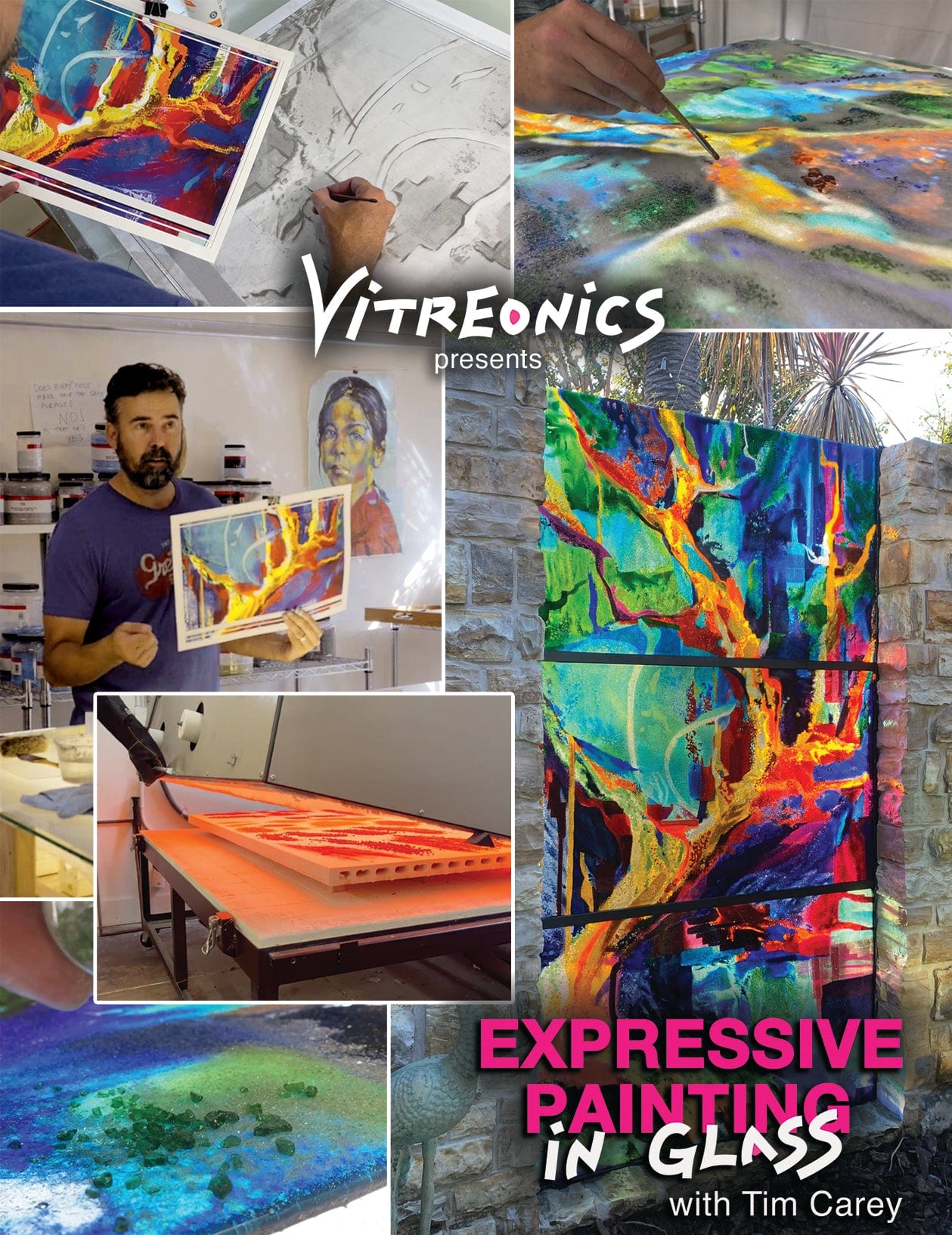 GLASSROOM Glass Class Expressive Painting in Glass with Tim Carey