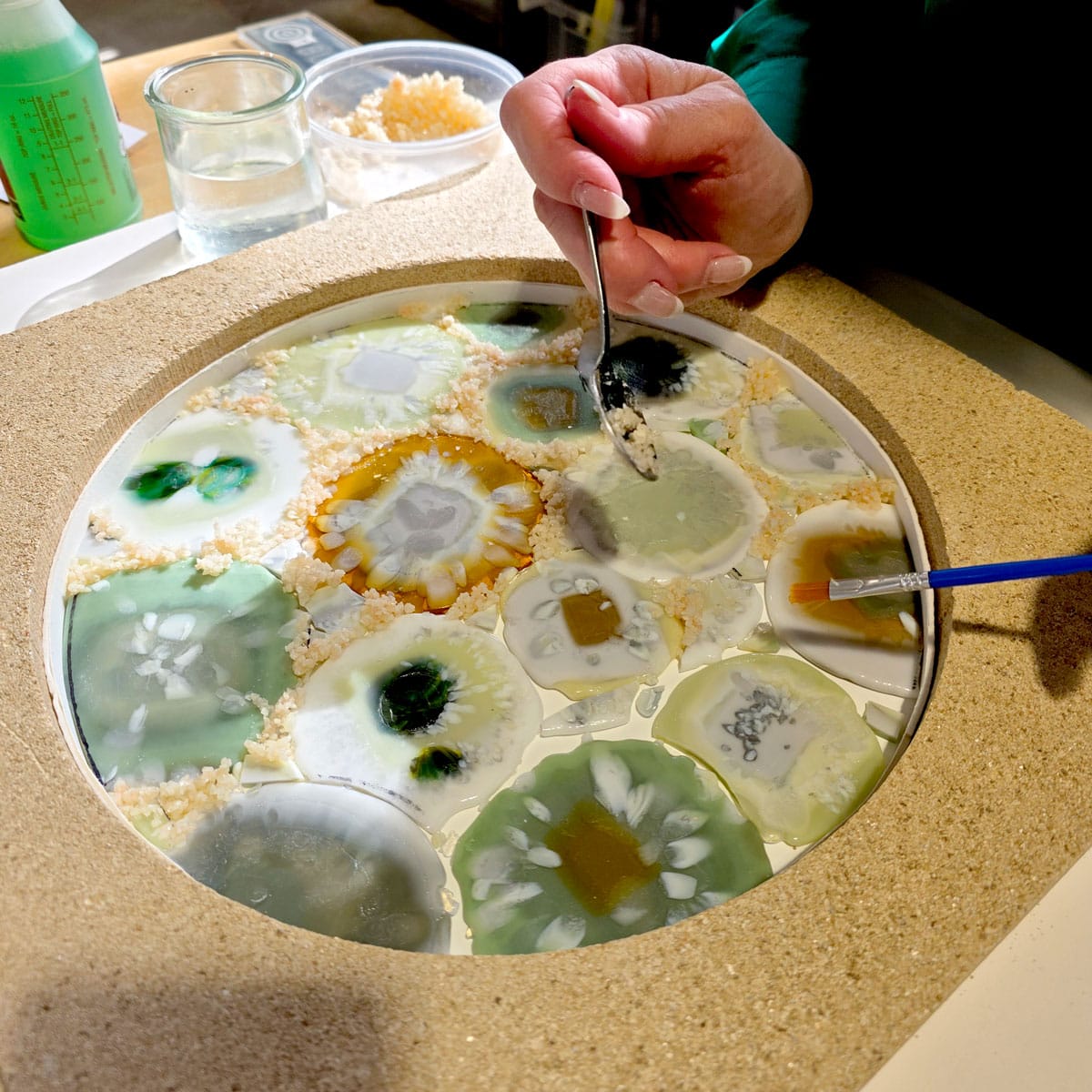 GLASSROOM Glass Class Agate Stone Inspired Bowl - Guided Workshop (2-day)