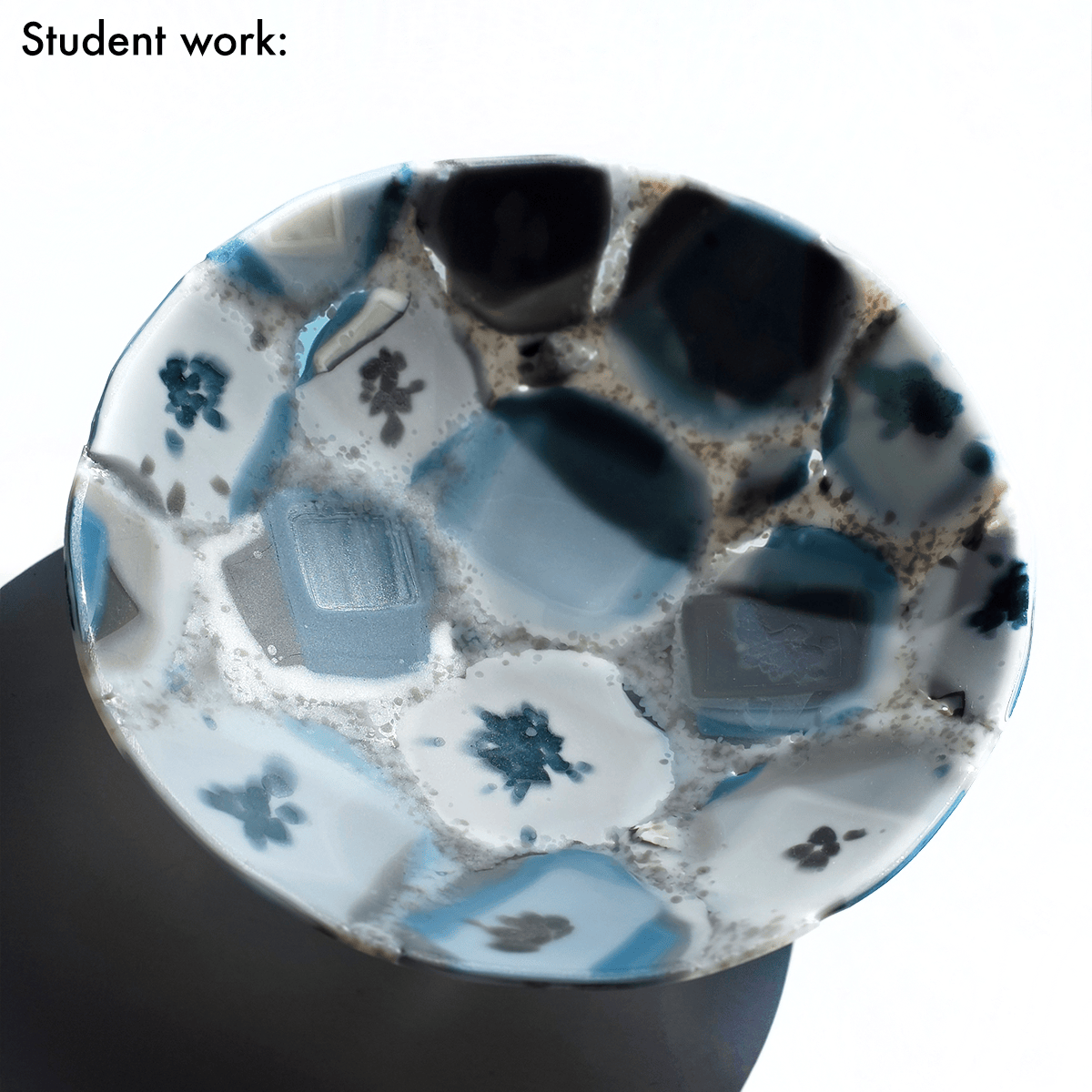 GLASSROOM Glass Class Agate Stone Inspired 11" Bowl - Guided Workshop (2-day)