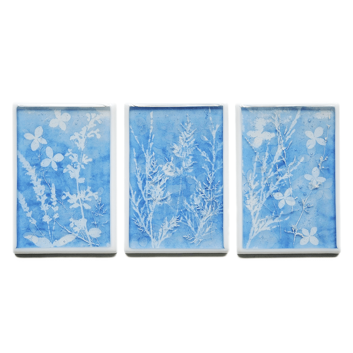 GLASSROOM Glass Class Cyanotype Inspired: Floral Blocks - Guided Workshop