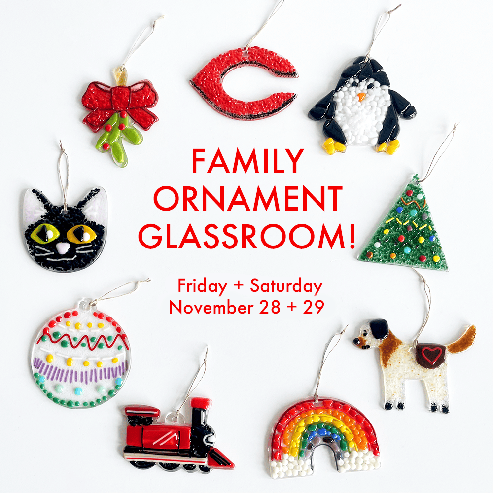 GLASSROOM Glass Class Family Ornament Glassroom! BLACK FRIDAY + SATURDAY!