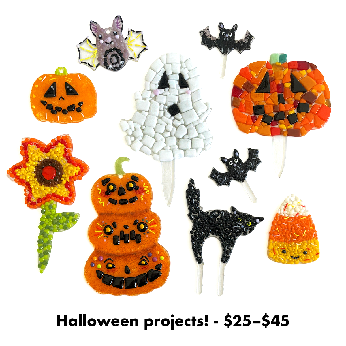 October Glassroom Time, Pick From Over 25+ Projects!